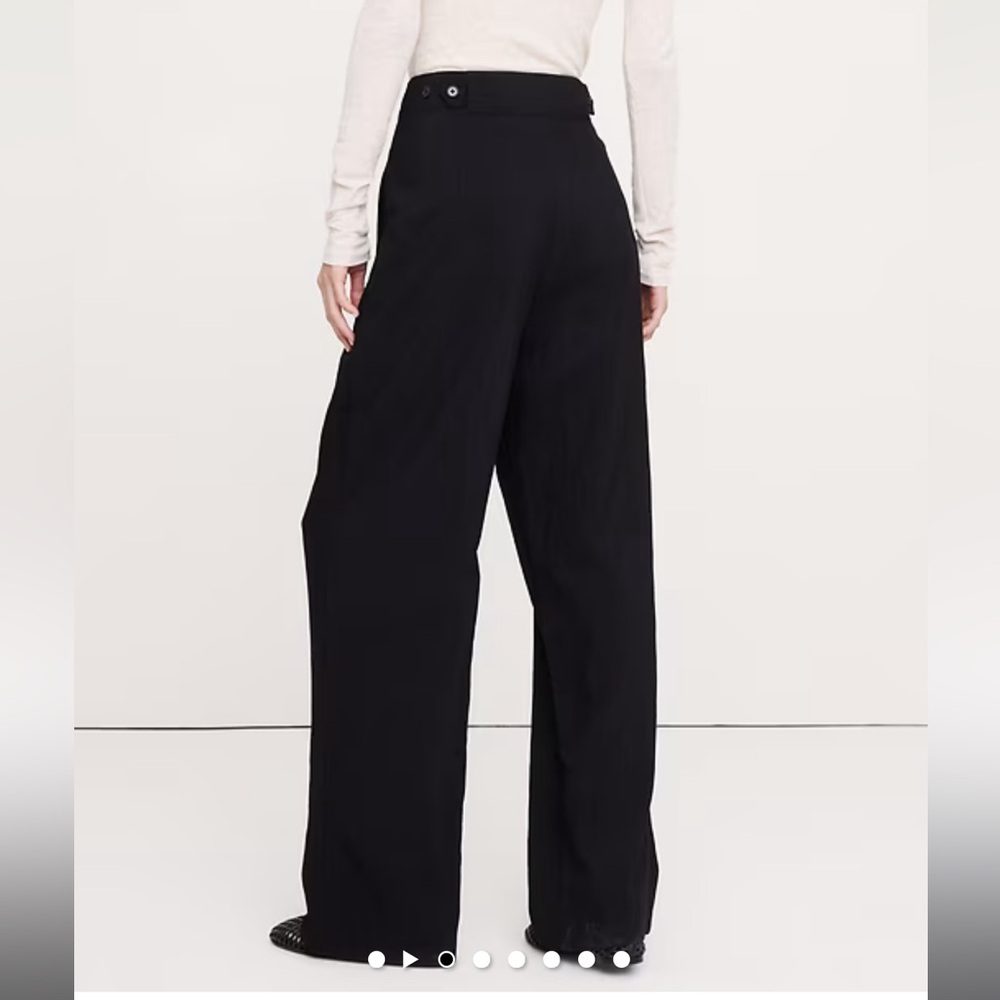 Banana Republic black heritage wide leg utility pant womens 10 NWT - Picture 3 of 10